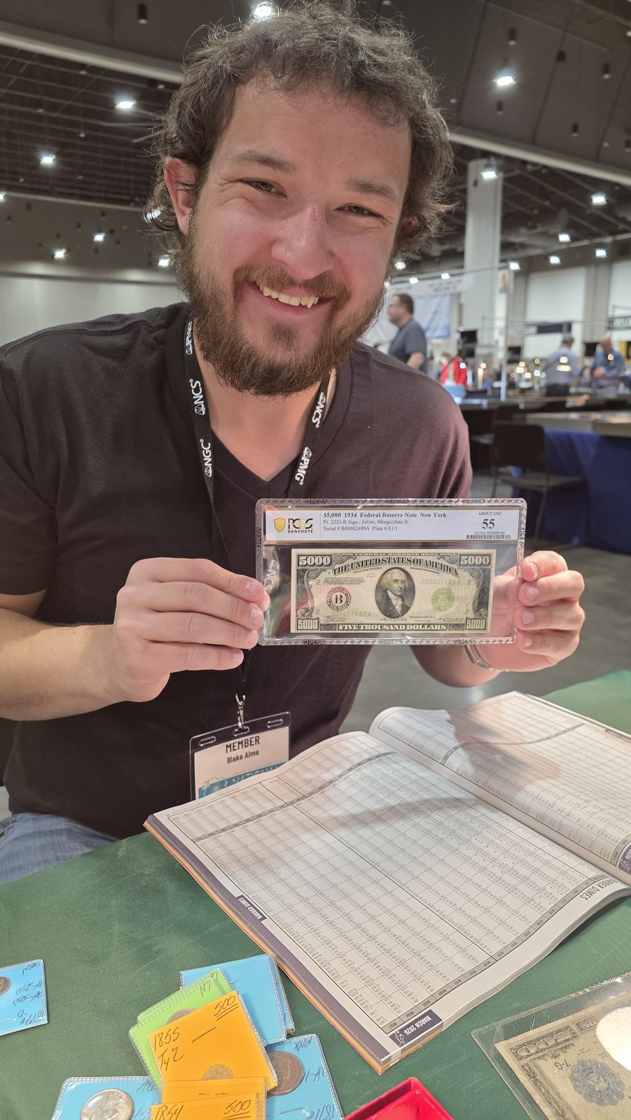 Blake Alma at the FUN Coin Show