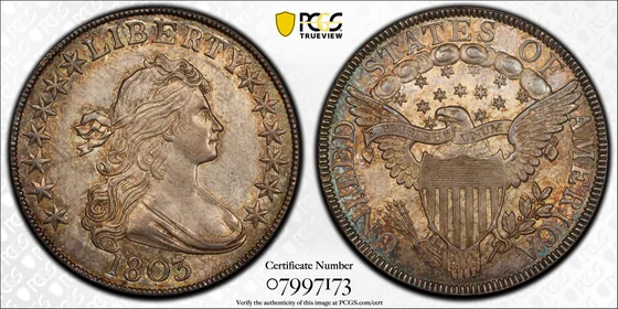 1803 Large 3 Draped Bust Half Dollar