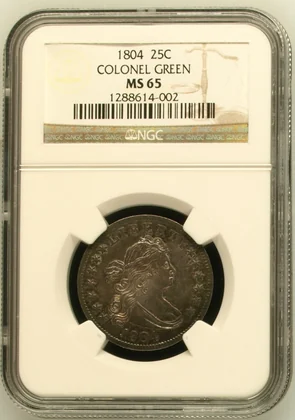1804 Draped Bust Quarter in NGC holder