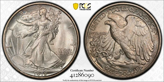 1918-D Walking Liberty Half Dollar