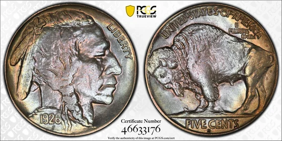Representative 1926-S Buffalo nickel, not an identified listed auction specimen