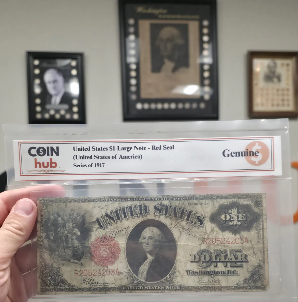 CoinHub currency holder example