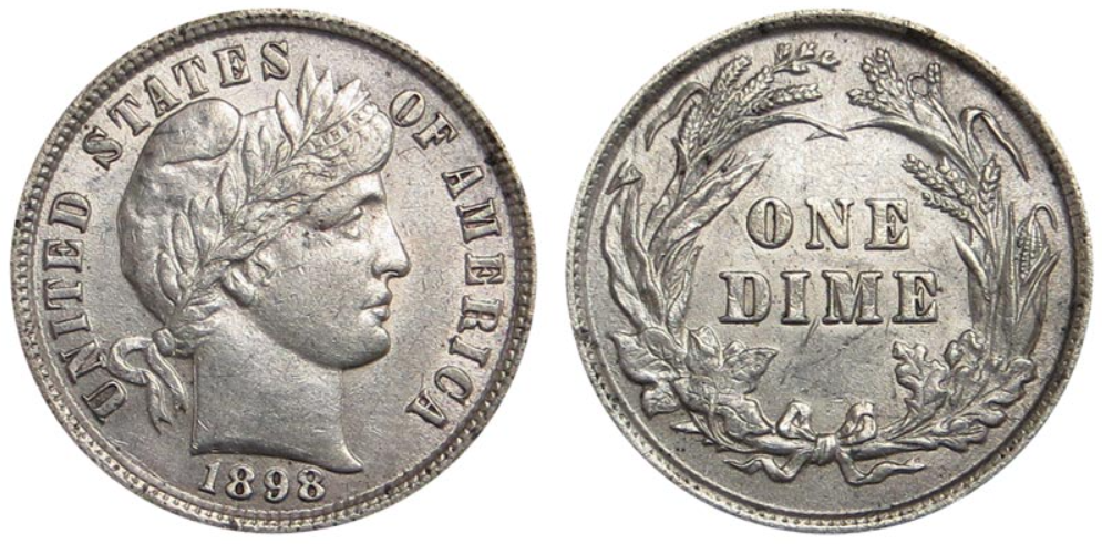 The Rarity and Value of the 1898 Barber Dime
