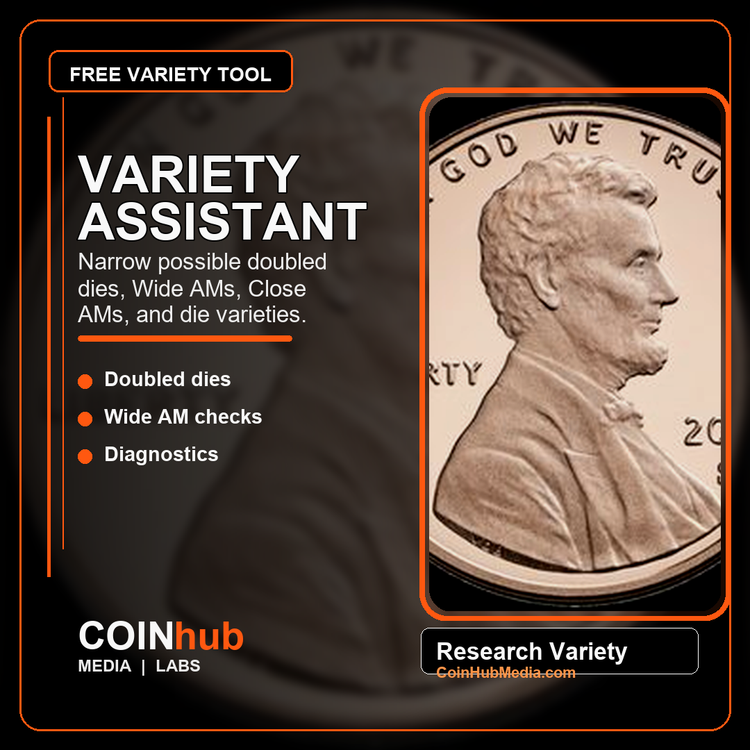 Lincoln cent variety closeup used for attribution research
