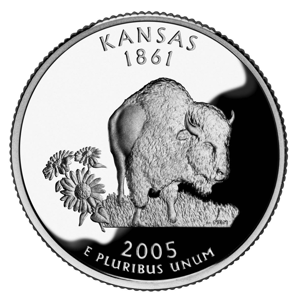 2005 Kansas quarter error
