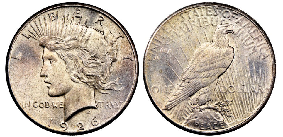 1926 Peace Dollar